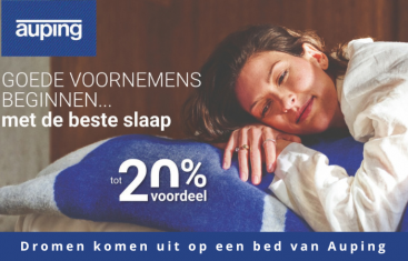 Auping Winterpromotie bij De Schipper Slapen en Meer – kortingen tot 30%
