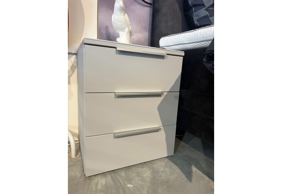 Nolte 2x nachtkastje zijde grijs